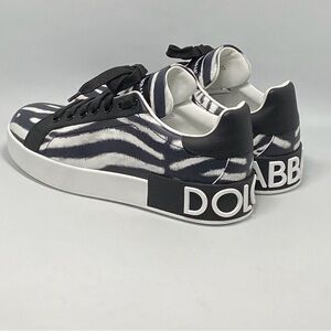 DOLCE & GABBANA ZEBRA PRINT SNEAKERS